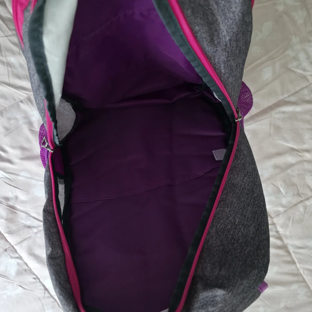 Adidas Gray and Purple Backpack - Picture 4 of 4
